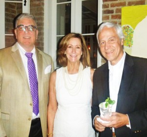 Dr. Carlos Trujillo, a Faulkner Society patron, is shown here with Helen Frammer and her husband, Raúl Fonte, Executive Director of the New Orleans Hispanic Heritage Foundation, a partner with the Faulkner Society in Pan American Connections programming during Words & Music.