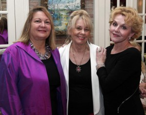 Rosemary James, center, Co-Founder, Faulkner Society is pictured here with long-time patron Marian Wallis, left, and Mary Von Kornatowski, right, Honorary Co-Chair of the Society's fall fundraiser and general public kick-off for BIG READ, 2014, Happy Birthday, Mr. Faulkner!